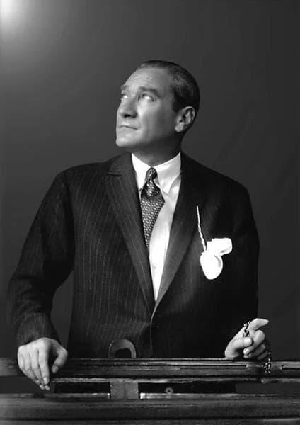 Mustafa Kemal Atatürk Yağlı Boya Dokulu Kanvas Tablo